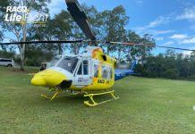 Rescue team airlifts woman impaled on a garden stake