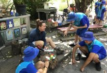 Students enjoy outdoor classroom day