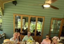 Garden party for classy helpers