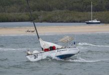 Yacht runs aground on Noosa Bar
