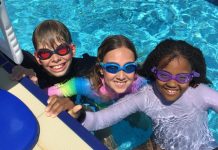 Students strengthen their swimming strokes