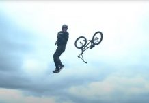 Burnett rider’s world-first bike trick