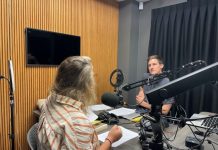 Award winning podcast records at Sunshine Coast StoryCast studio