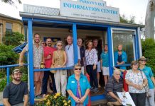 Cheers for Parkyns at Hut