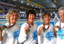 Medals and records for masters swimmers