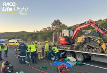 Man airlifted after collision with truck in Noosa