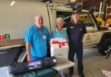 Noosa SES flushed with their new Portaloo donation