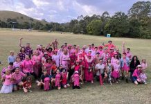 Pink stumps day at Kin Kin
