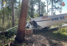 Pilot taken to hospital after plane crash