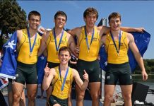 Twin brothers win rowing championship for Australia
