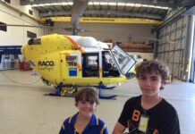Son lands dream job with mum at LifeFlght