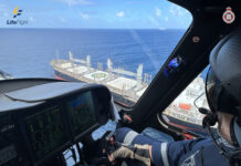 LifeFlight winches man from bulk carrier off Sunshine Coast