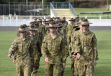 History making cadet parade