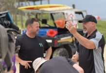 Man saves father and son caught in a rip with beer keg