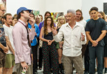 Artist Mitchell Cheesman draws a crowd at The G Contemporary