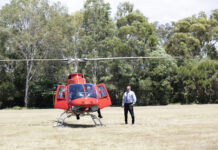 School principal makes dramatic helicopter entrance to launch new certificate