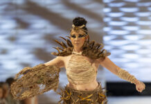 Artist turns invasive weed into fashion