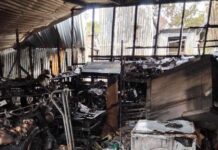 The show goes on after fire