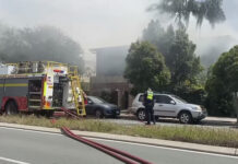 Noosa Parade closed after two-storey house fire