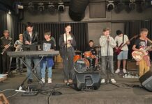 Young rockers prepare to hit the stage in Eumundi