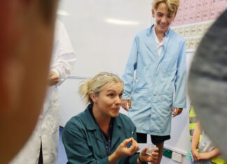 Recognition for outstanding teacher