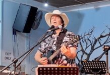 Guy plays country at Yandina