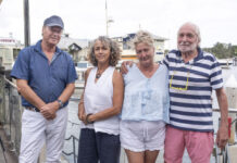 Houseboat owners in a knot
