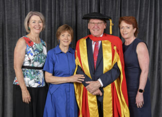 Peter proud to receive honorary doctorate from UQ