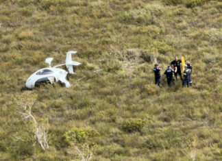 Air crash action near Teewah