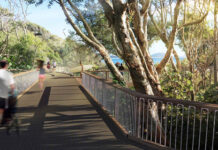 Coastal pathway for Alex Headland