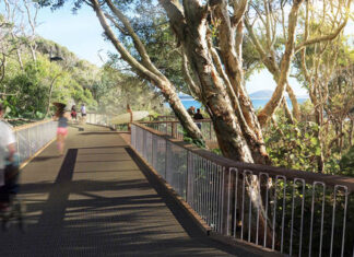 Coastal pathway for Alex Headland