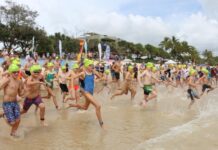 Summer swim in Noosa